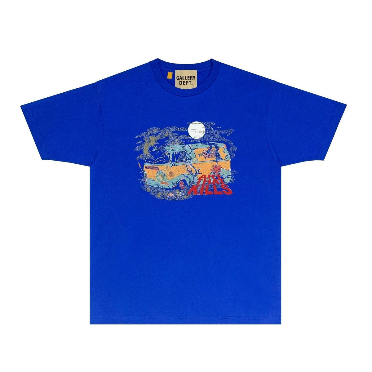 Gallery Dept T Shirt Retro Printed Loose Short-Sleeved Shirt