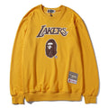 Bathing Ape Sweatshirts Autumn and Winter Fashion Brand round Neck Pullover Team Crew Neck Pullover Sweatshirt Bottoming Shirt
