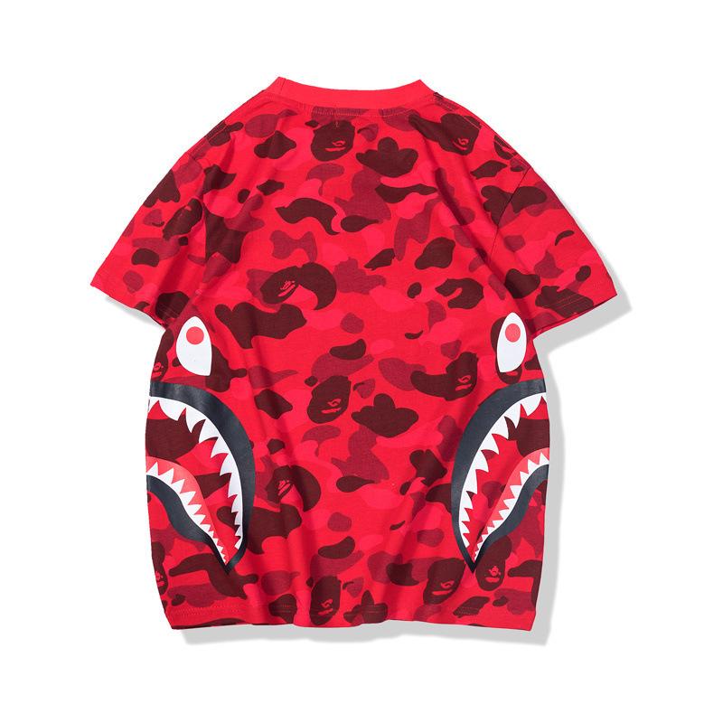 Bathing Ape T-Shirt Summer Camouflage Youth Couple Wear Short Sleeve