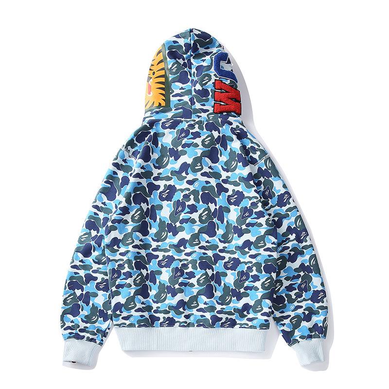 Bathing Ape Hoodie Spring and Autumn Zipper Hoodie Sweater