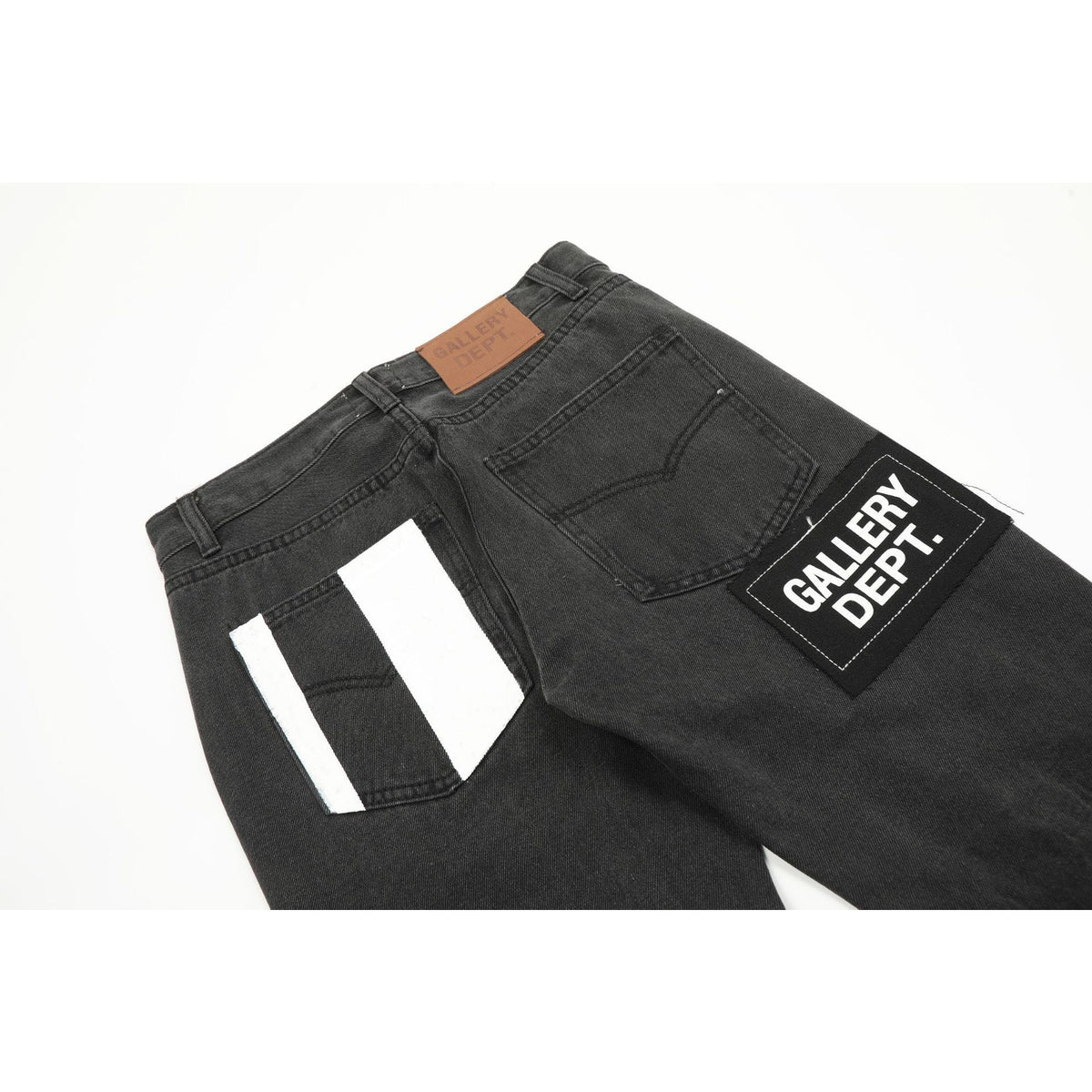 Gallery Dept Jeans Skull Alphabet Patch Heavy Industry Washed Jeans