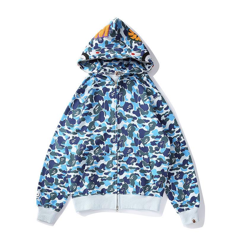 Bathing Ape Hoodie Spring and Autumn Zipper Hoodie Sweater