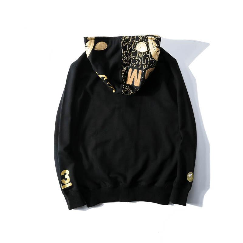 Bathing Ape Hoodie Autumn Men's Printed Sweater Jacket