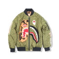 Bathing Ape Coat Golden Autumn and Winter Men and Women Teenagers Fashionable Cotton Coat Jacket Coat Cotton-Padded Jacket