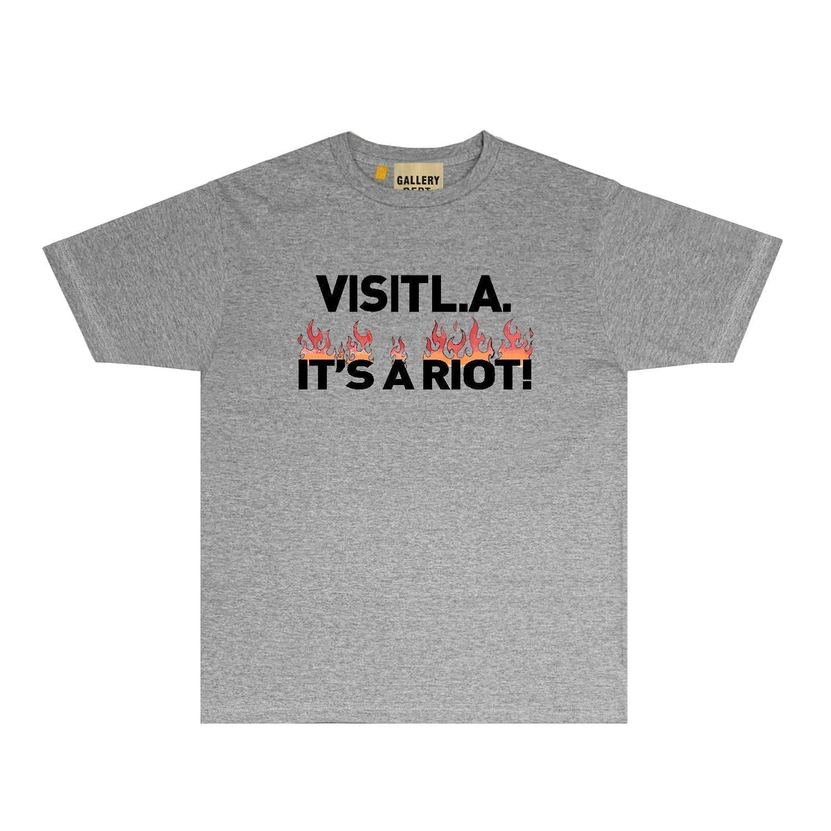 Gallery Dept T Shirt Retro Printed Loose Short-Sleeved Shirt