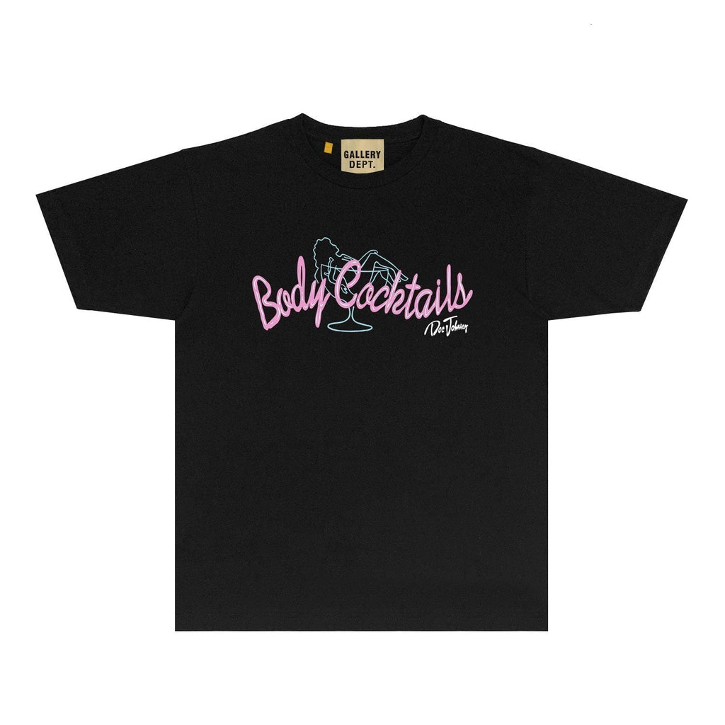 Gallery Dept T Shirt Retro Printed Loose Short-Sleeved Shirt