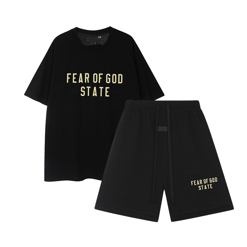 FW24 STATE T-Shirt / Shorts / Set - Black