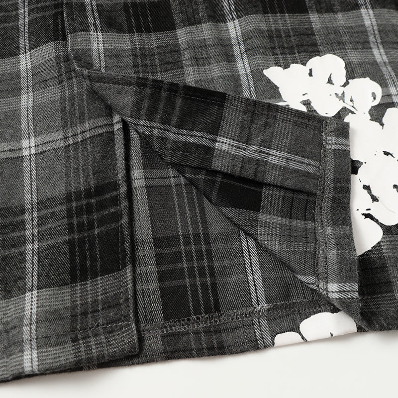 Denim Tears Shirt Kapok Plaid Short Sleeve Shirt