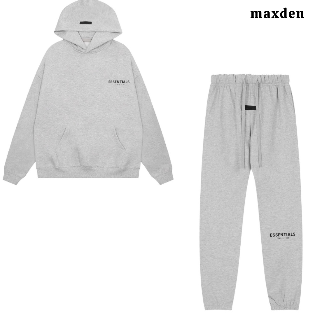 ESSENTIALS Printed Hoodie + FREE TRACKPANTS