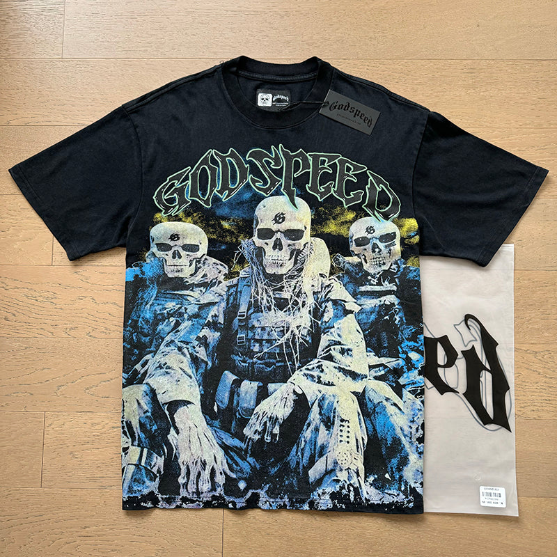 Godspeed T-shirts Retro Fantasy Pattern