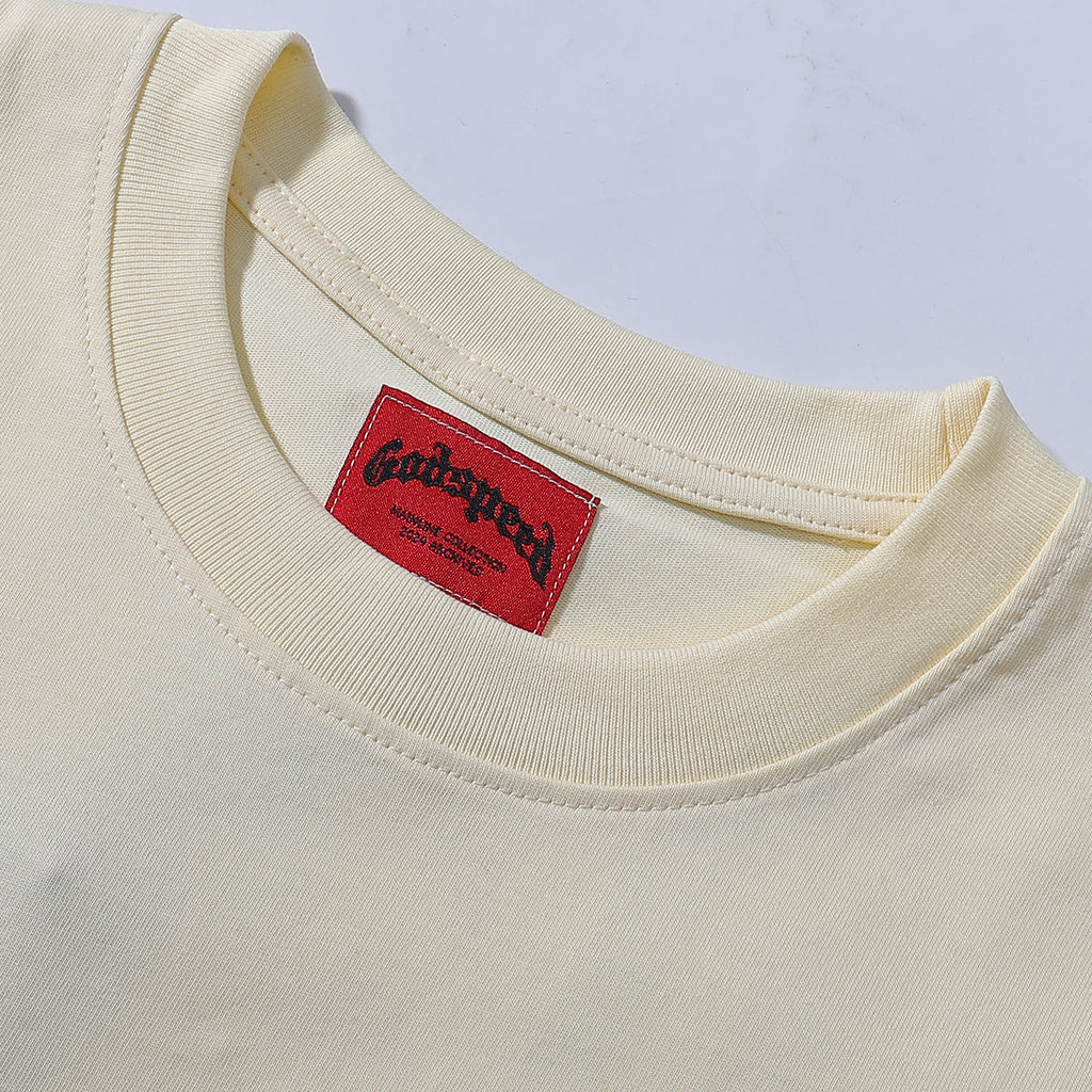 Godspeed T-shirts Masked Man Printed Cotton Crew Neck Short Sleeve Men and Women