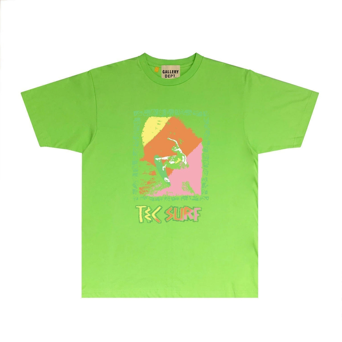Gallery Dept T Shirt Retro Printed Loose Short-Sleeved Shirt