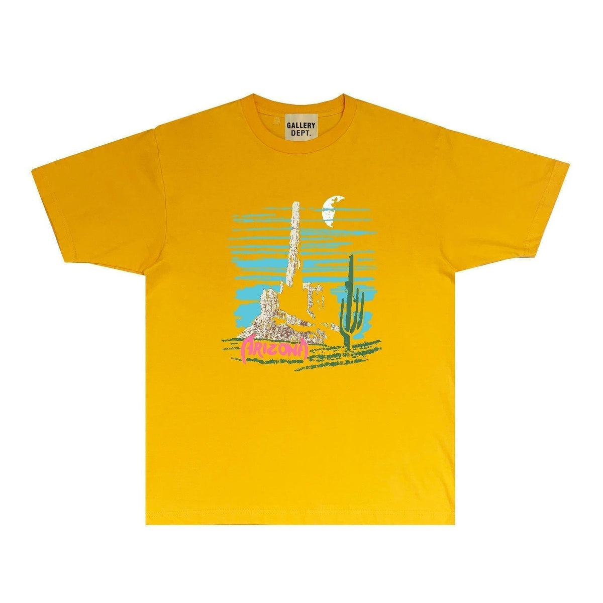 Gallery Dept T Shirt Retro Printed Loose Short-Sleeved Shirt