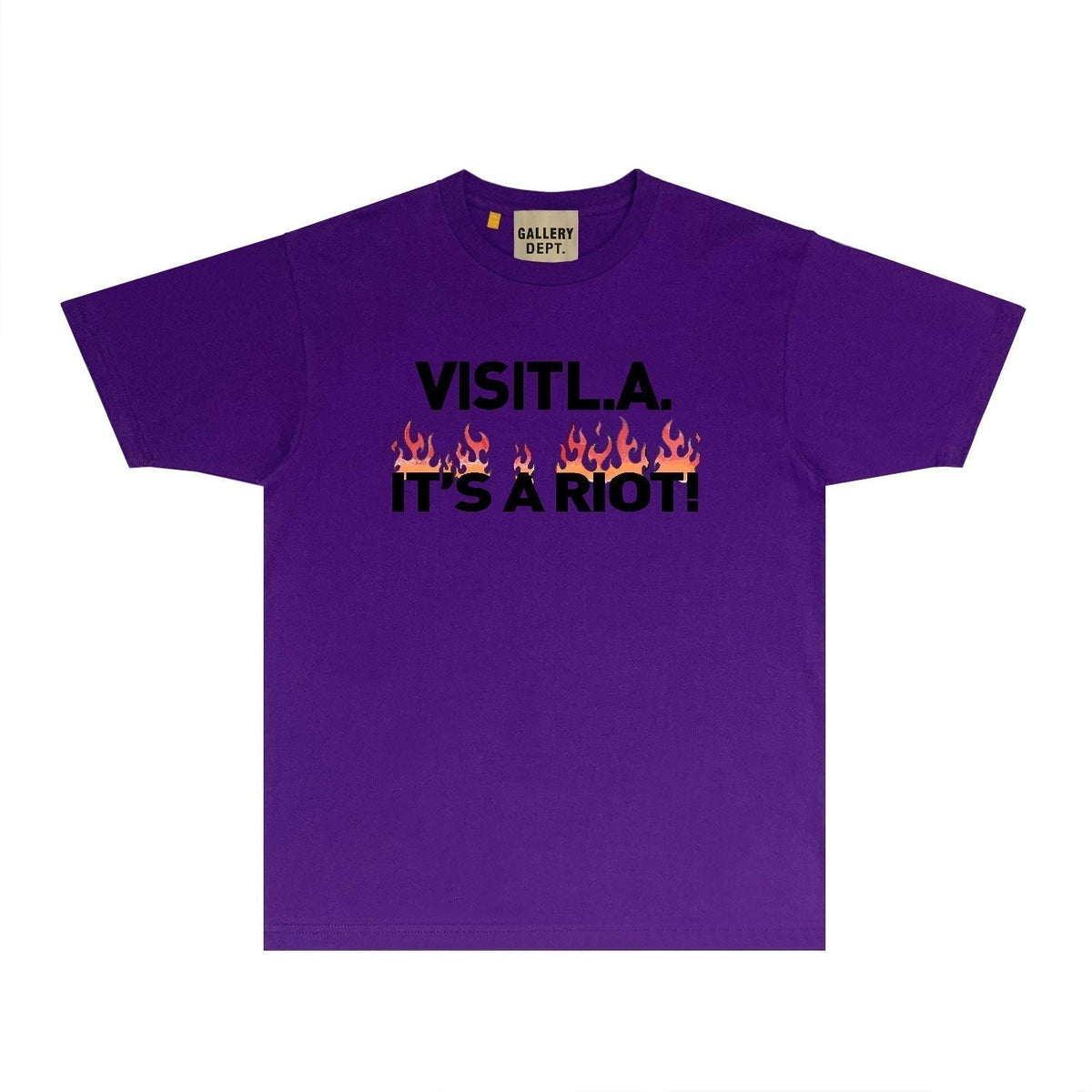 Gallery Dept T Shirt Retro Printed Loose Short-Sleeved Shirt