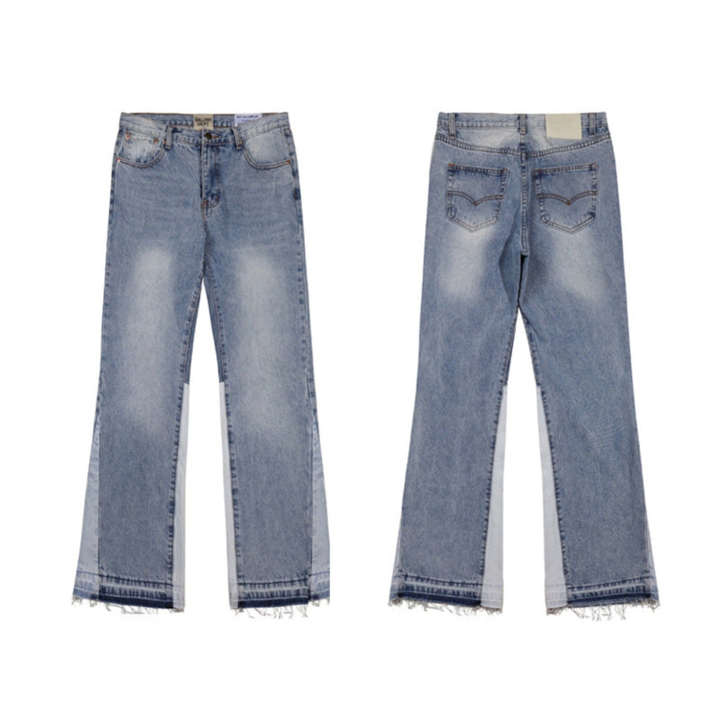 Gallery Dept Jeans Color-matching Flared Jeans Floor-mopping Straight Pants