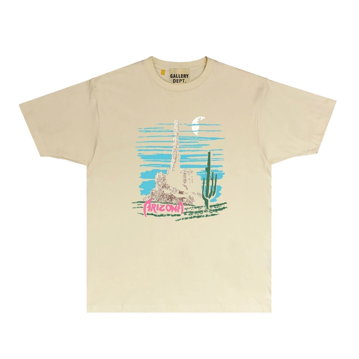Gallery Dept T Shirt Retro Printed Loose Short-Sleeved Shirt
