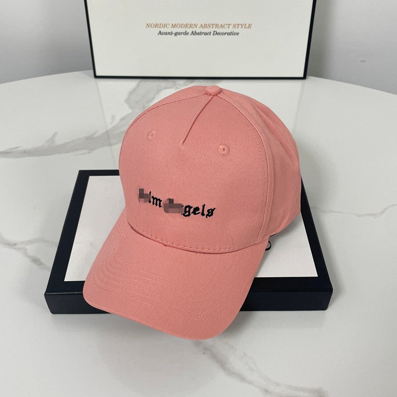 Palm Angels hats flame alphabet palm tree embroidered distressed baseball cap