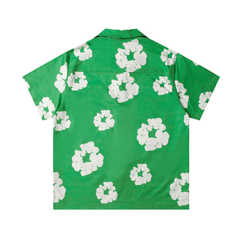 Denim Tears Button-Down Shirt Flower Woven