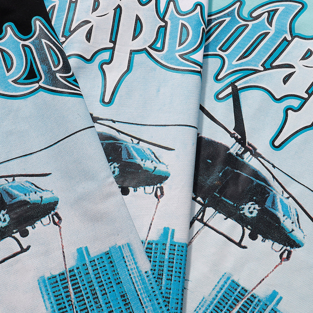 Godspeed T-shirts Helicopter Free Muse Printed Cotton Casual Short Sleeves Men and Women