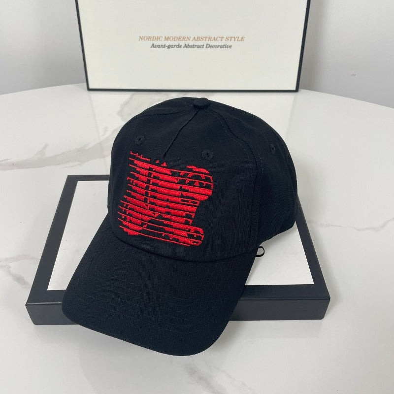 Palm Angels hats flame alphabet palm tree embroidered distressed baseball cap