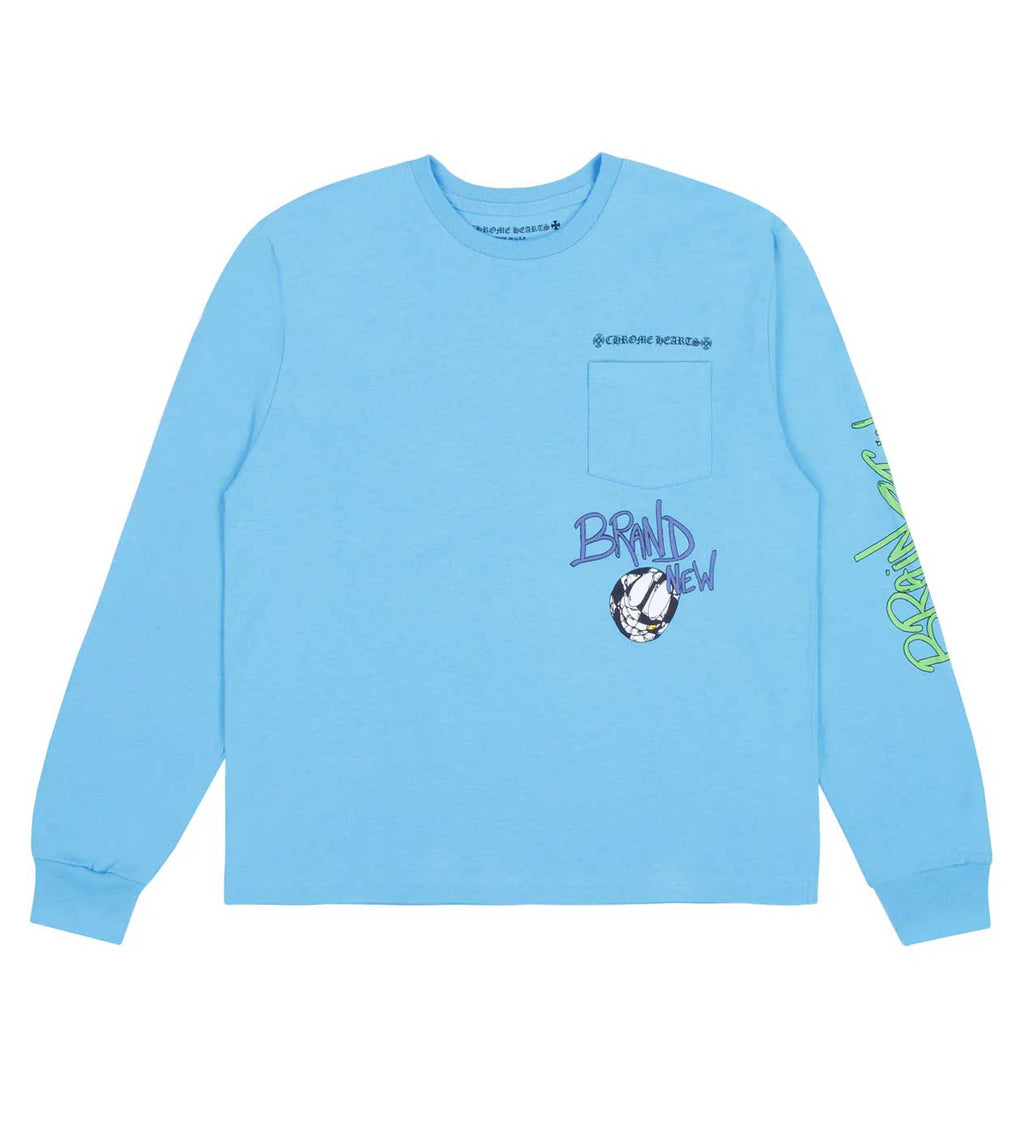 Chrome Hearts Matty Boy 'Brain New' Long Sleeve Tee Blue