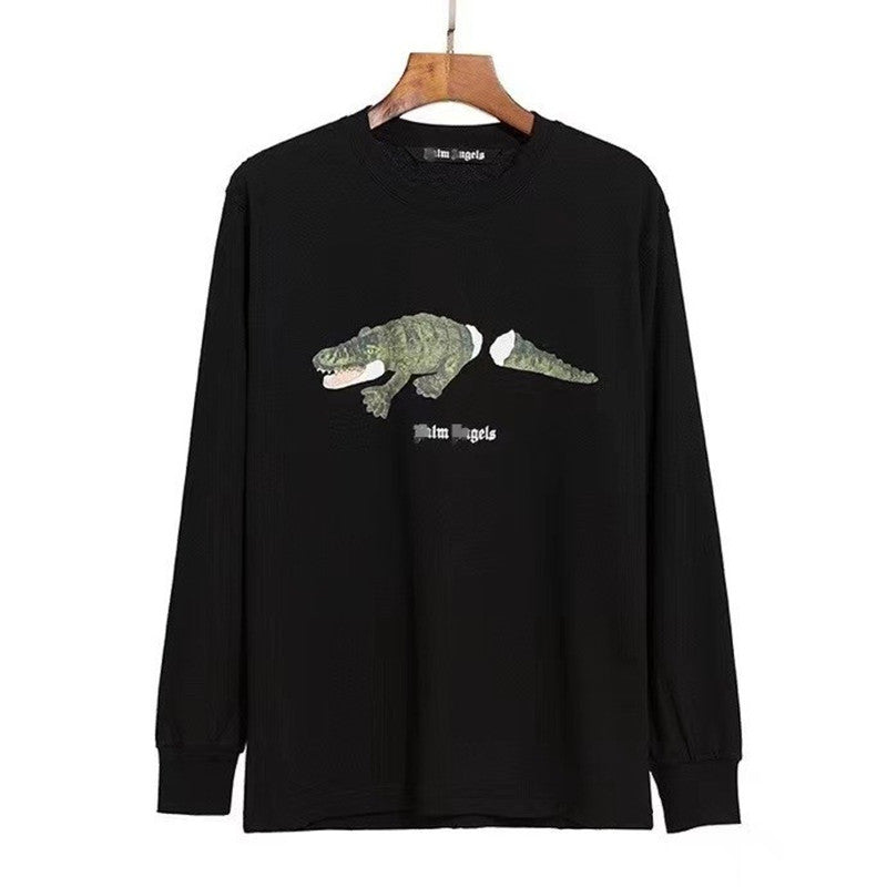 Palm Angle Sweatshirt Palm Angels Sweater Men's and Women's Loose Hoodie round Neck Long Sleeve