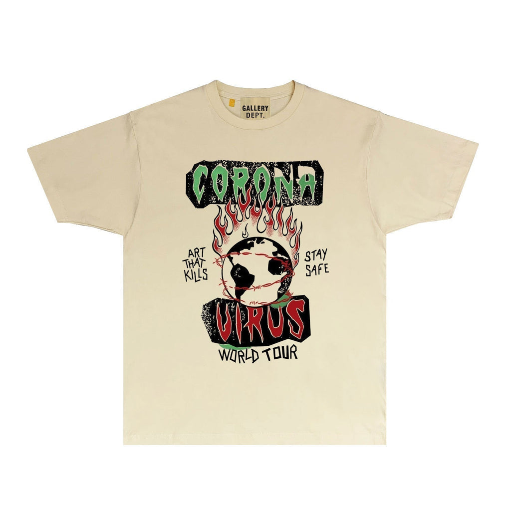 Gallery Dept T Shirts European And American Tee Shirt Short Sleeve T-Shirt Blouse