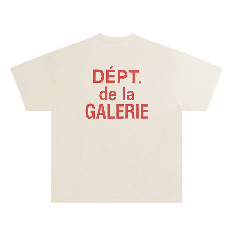 Gallery Dept T-Shirt Alphabet Slogan Short Sleeve T-Shirt