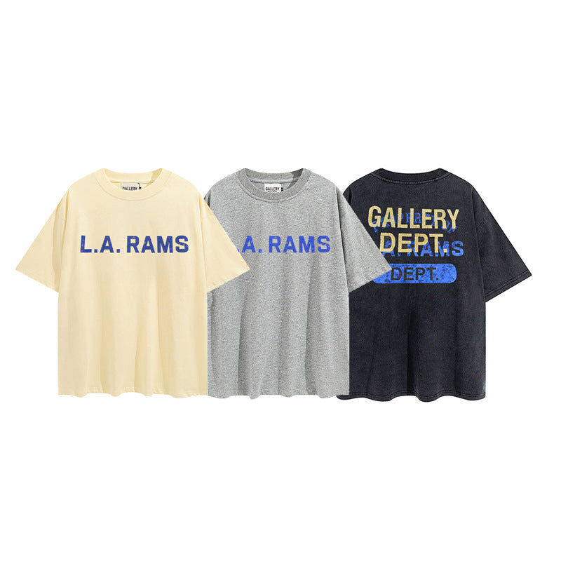 Gallery Dept T Shirts Vintage Wash Letter Printing