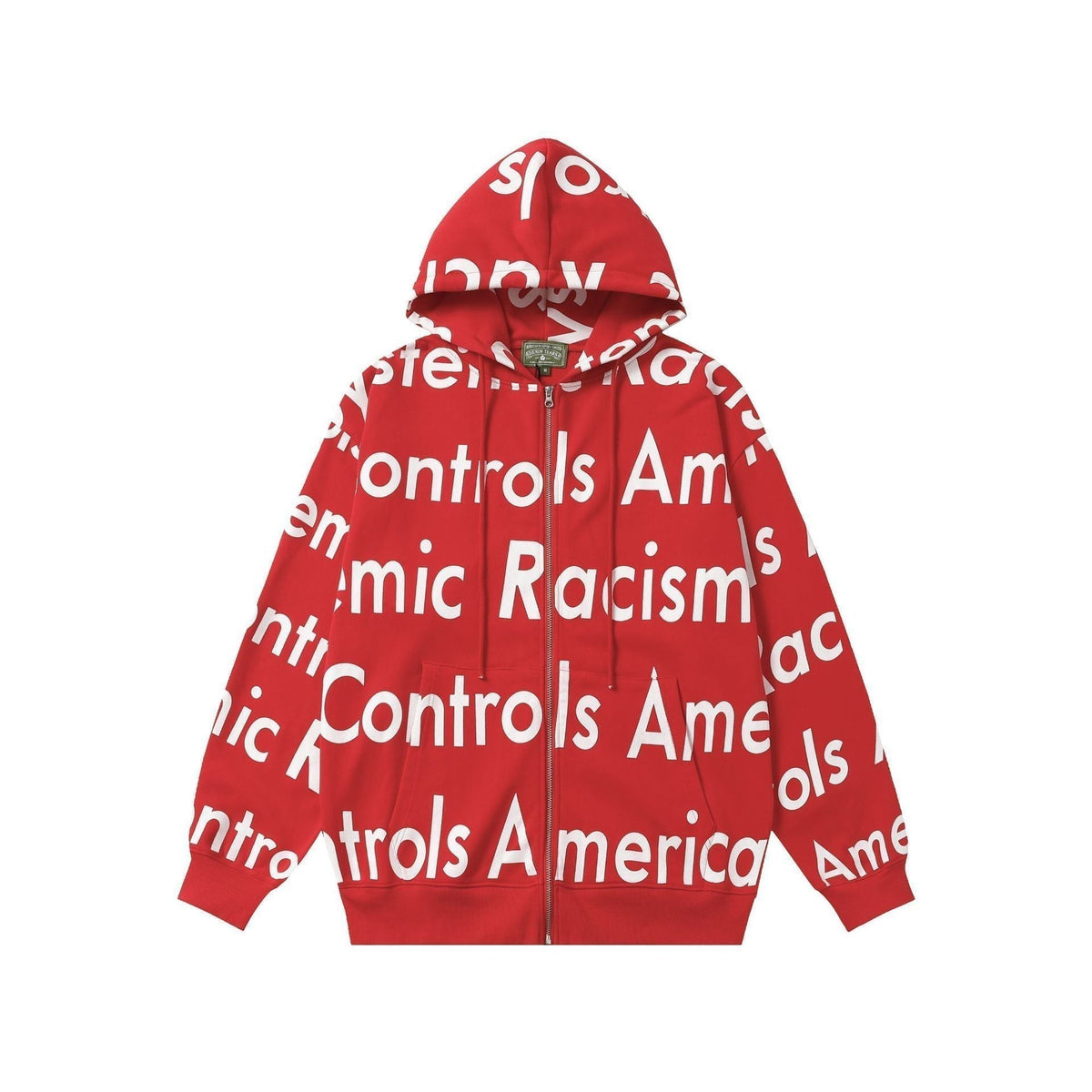 Denim Tears Hoodie Alphabet Cardigan Hooded Sweater