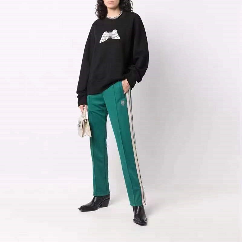 Palm Angle Sweatshirt Palm Angels Embroidered Crew Neck Long-Sleeved Sweater for Men and Women
