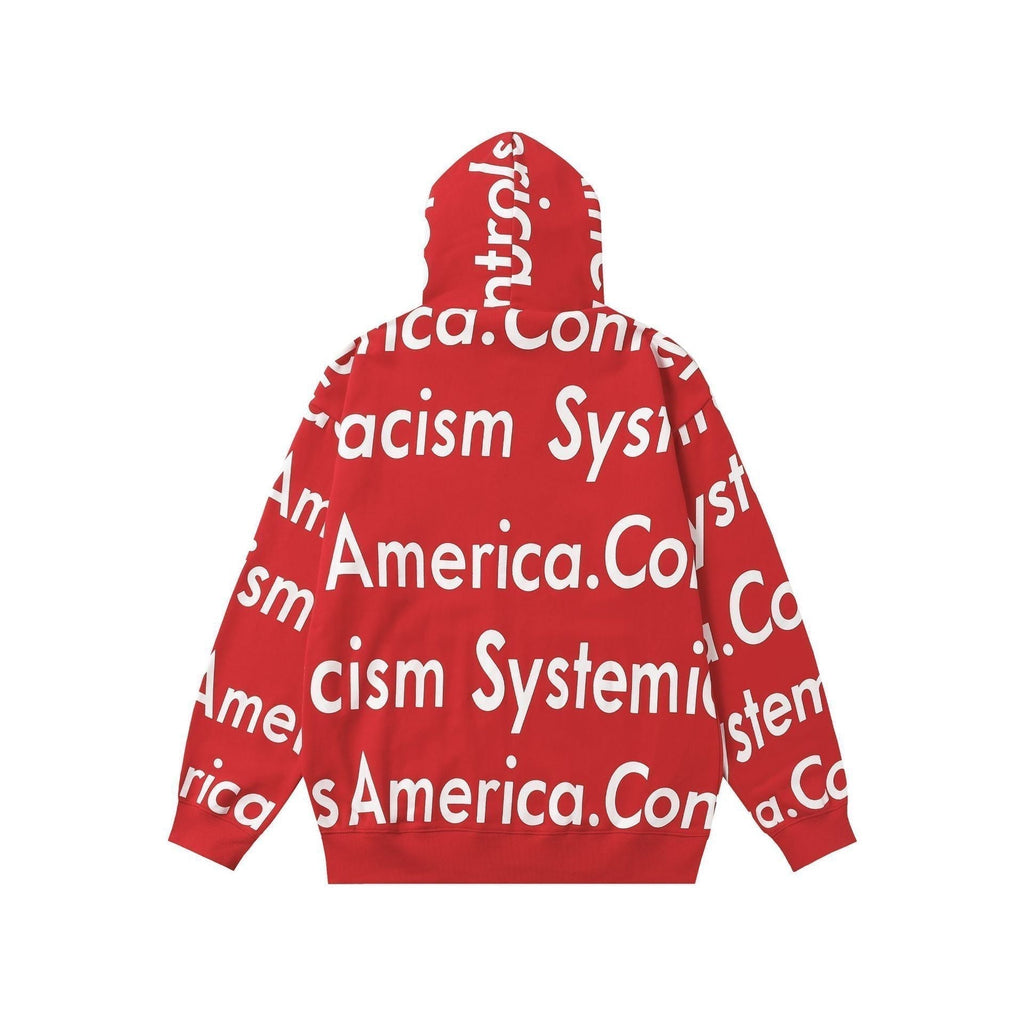 Denim Tears Hoodie Alphabet Cardigan Hooded Sweater