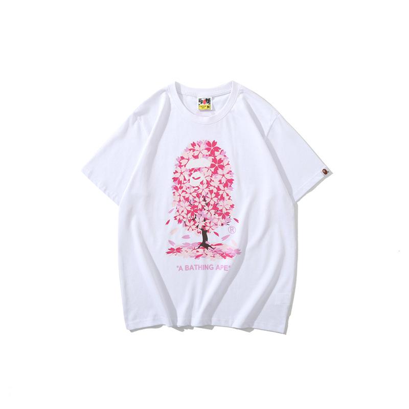 Bathing Ape T-Shirt Casual Pink T-shirt Short Sleeve