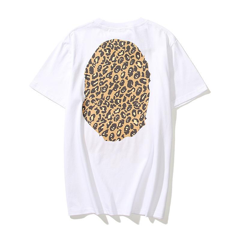 Bathing Ape T-Shirt Summer Leopard Print Short Sleeve T-shirt