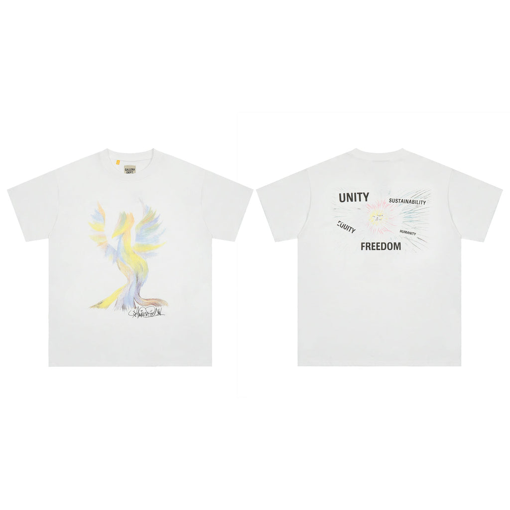 Gallery Dept T Shirts Los Angeles Summer Short Sleeve Maychao Gallery Dept T-shirt Men and Women