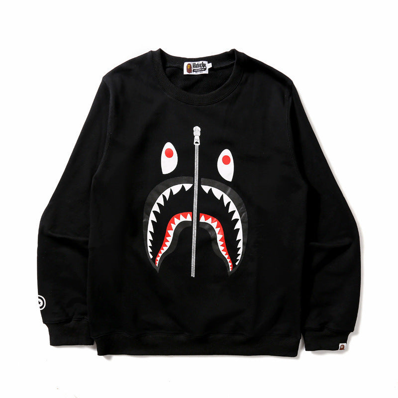 Bathing Ape Sweatshirt round Neck Sweater Autumn and Winter Men's and Women's Bottoming Shirt