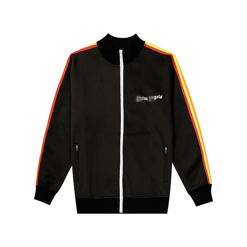 Palm Angle Sweatshirt Palm Angels Striped Men and Women Baggy Coat
