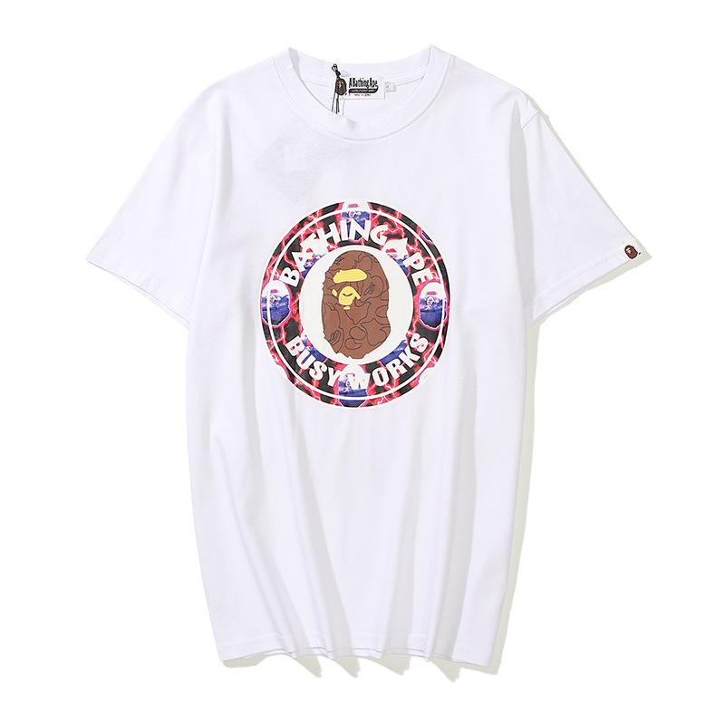 Bathing Ape T-Shirt Cartoon Anime Loose Summer Casual T-shirt