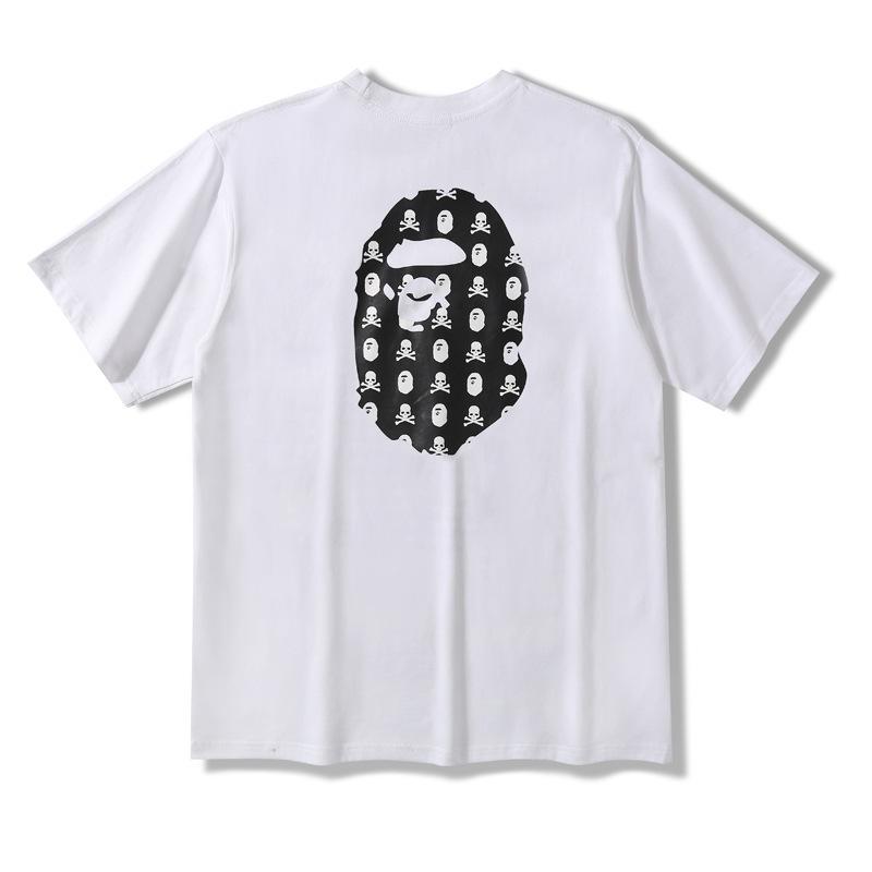 Bathing Ape T-Shirt Summer Ape Head Printed Short Sleeve T-shirt