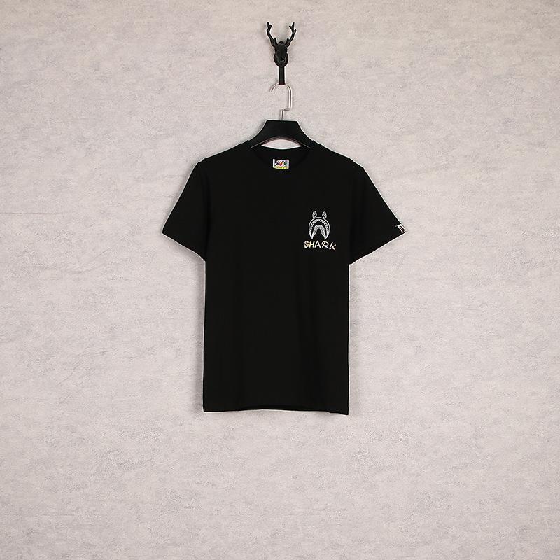 Bathing Ape T-Shirt Summer Cartoon Loose-Fitting Casual Round-Neck Printed Short Sleeve T-shirt