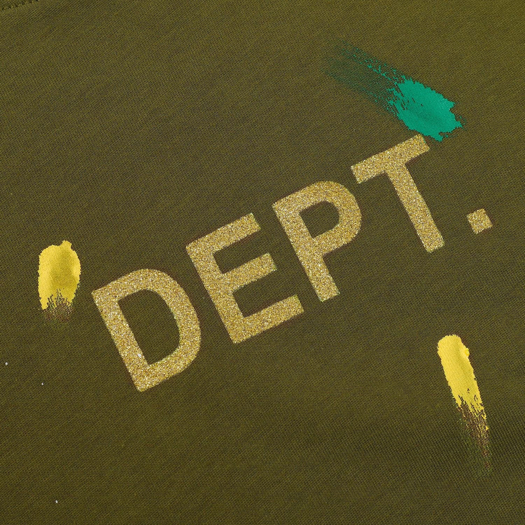 Gallery Dept T Shirts  Splashed Ink Printing Loose Short Sleeve Base Lining