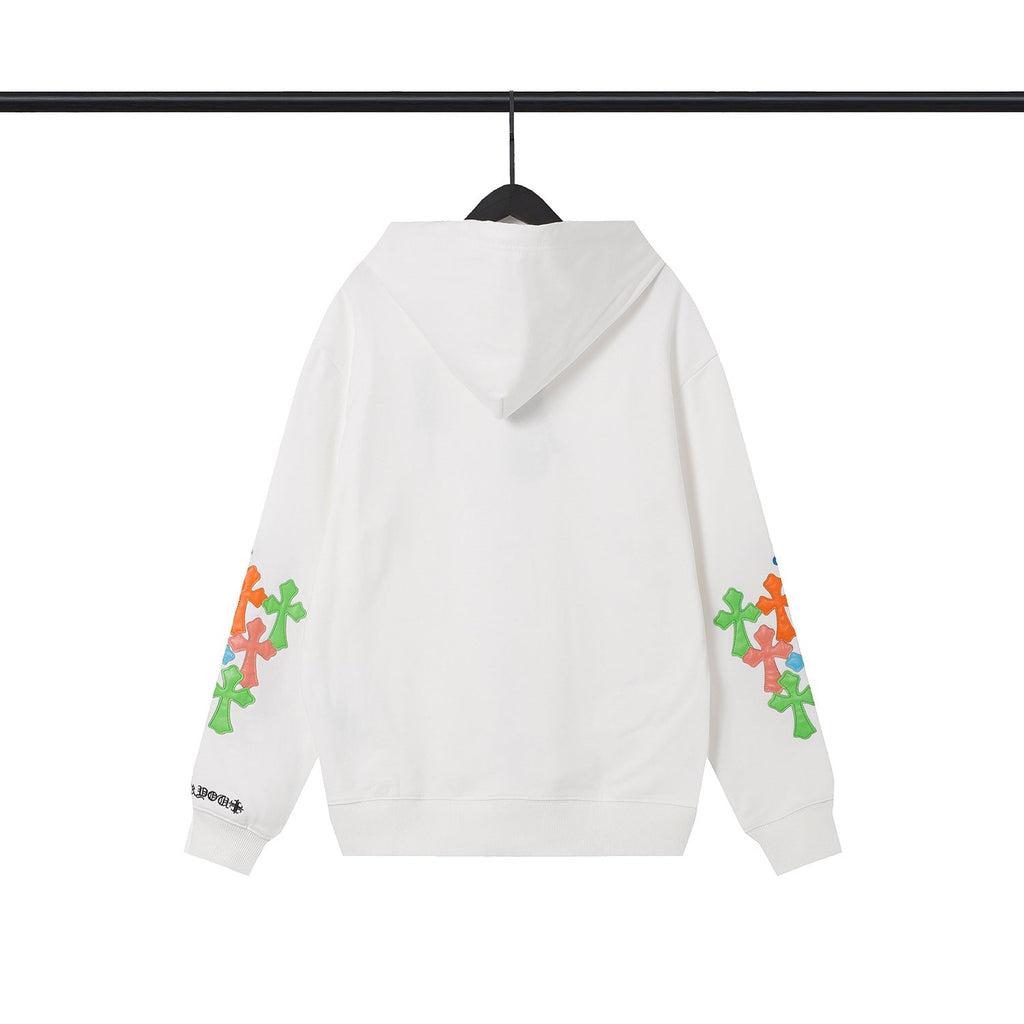 Chrome Heart Hoodie Croix Tires Zip Cardigan Hooded Sweater