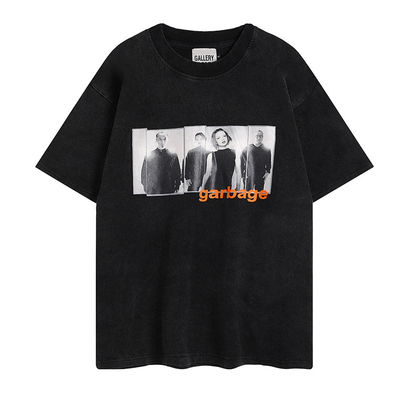 Gallery Dept T Shirts Letter Print Male and Female Large Size