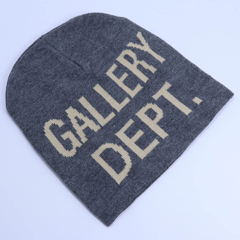 GALLERY DEPT Hat men's and women's alphabet knitted hat autumn and winter outdoor