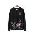 Gallery Dept Hoodie Luo Hand Painted Graffiti Letter Printing Pure Cotton
