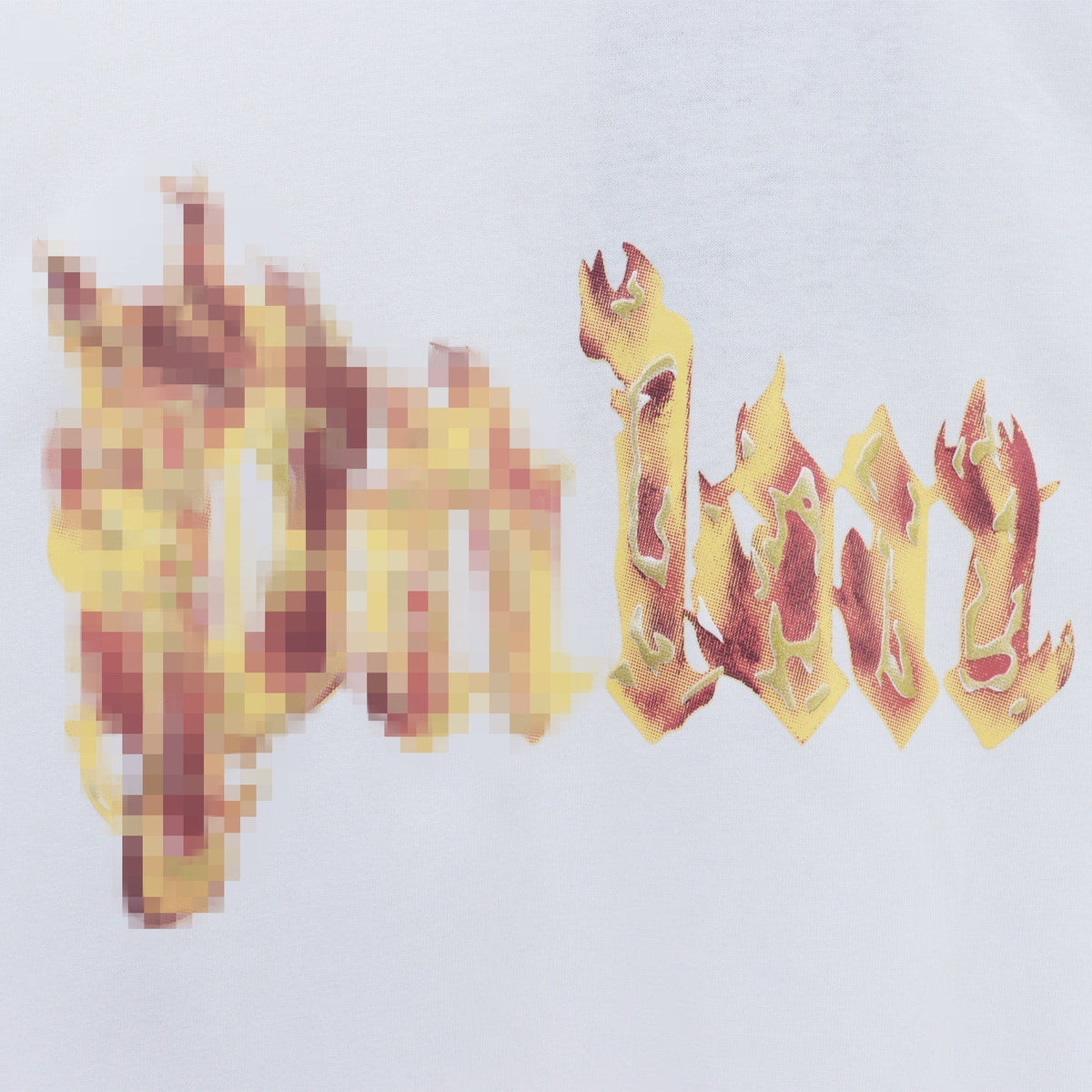 Palm Angels T-shirt Flame Letter Logo Short Sleeve T-shirt