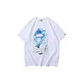 Bathing Ape T-Shirt Spring and Summer Short Sleeve Mount Fuji Printed Fashion Casual T-shirt