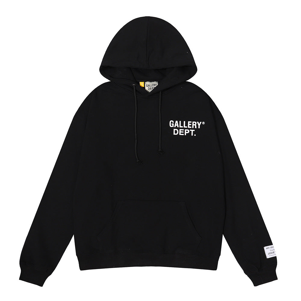 Gallery Dept Hoodie Micro Label Alphabet Slogan Hooded Sweater