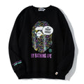 Bathing Ape Sweatshirts Spring Fashion Brand round Neck Pullover Undershirt Sweater