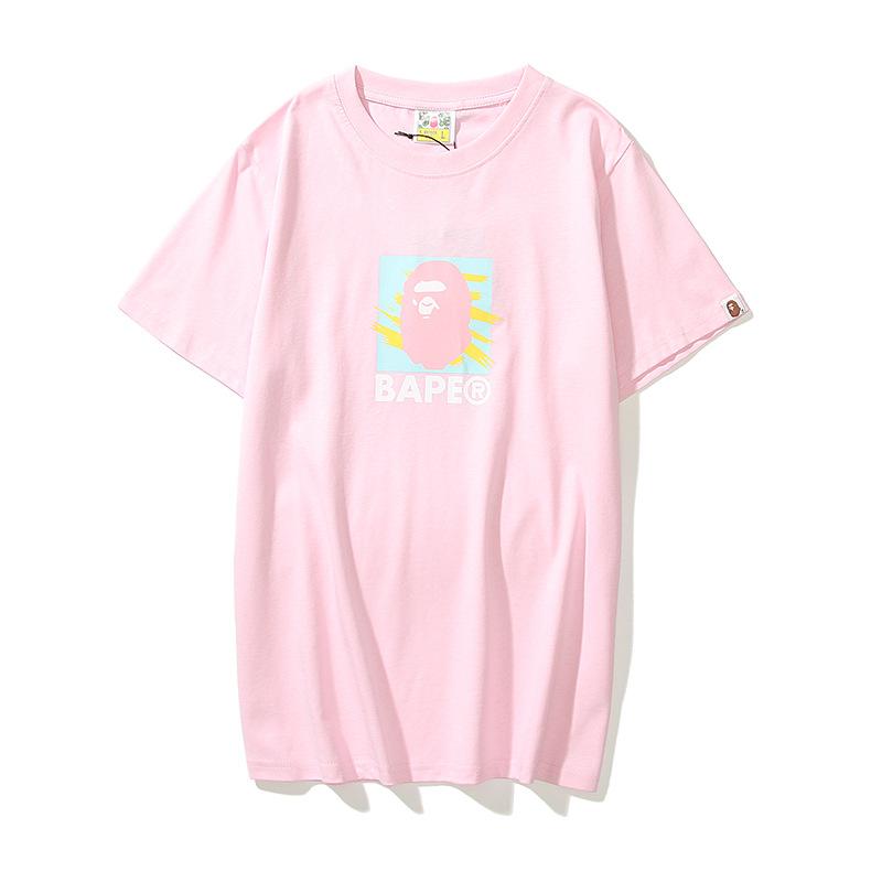 Bathing Ape T-Shirt Summer Loose Leisure Pullover Letter Short Sleeve T-shirt